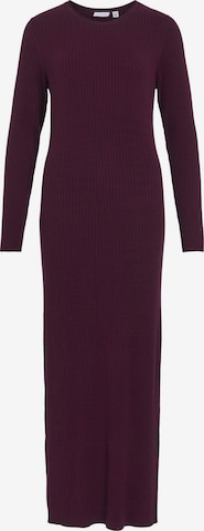 VILA - Vestido de punto en rojo: frente