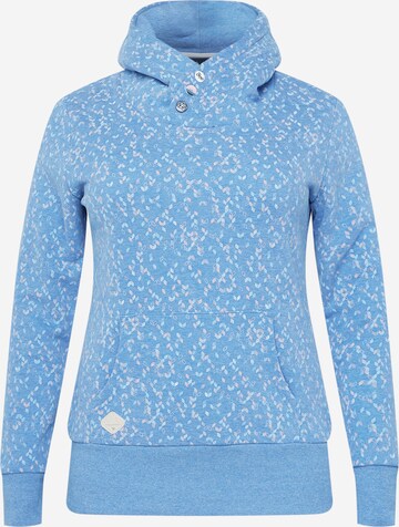 Ragwear Plus Sweatshirt 'CHELSEE' in Blauw: voorkant