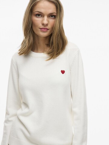 VILA Sweater 'VIRil' in White