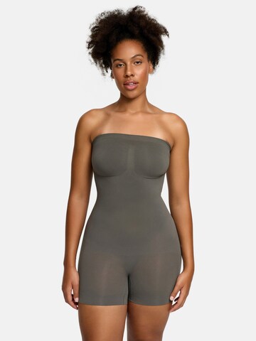 cfab (formerly creamy fabrics) - Body moldeador 'Trägerloser Bodysuit Sculpting Shapewear mit Shorts' en gris