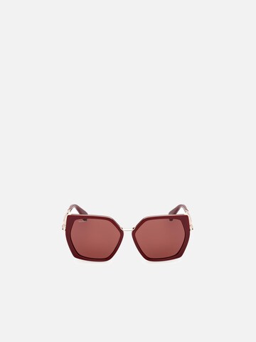 Max Mara Sunglasses 'Maxmara MM0136 Shiny dark green 56/14/140 Women Sunglasses' in Red: front