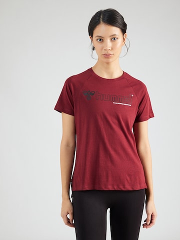 raudona Hummel Sportiniai marškinėliai 'Noni 2.0': priekis
