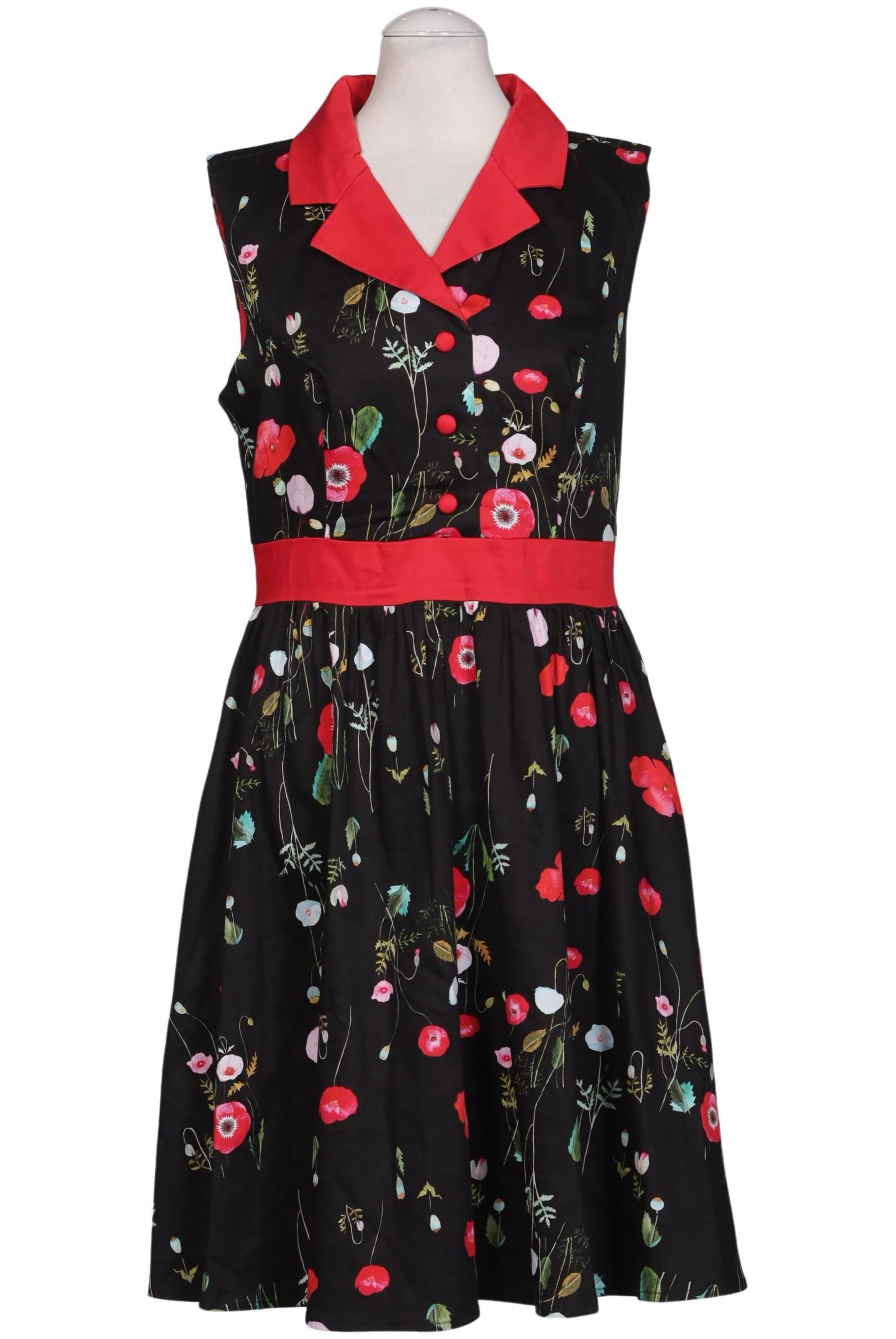 Hearts & Roses Dress in L in Black: front