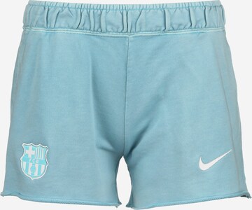 NIKE Regular Workout Pants 'FC Barcelona' in Green: front