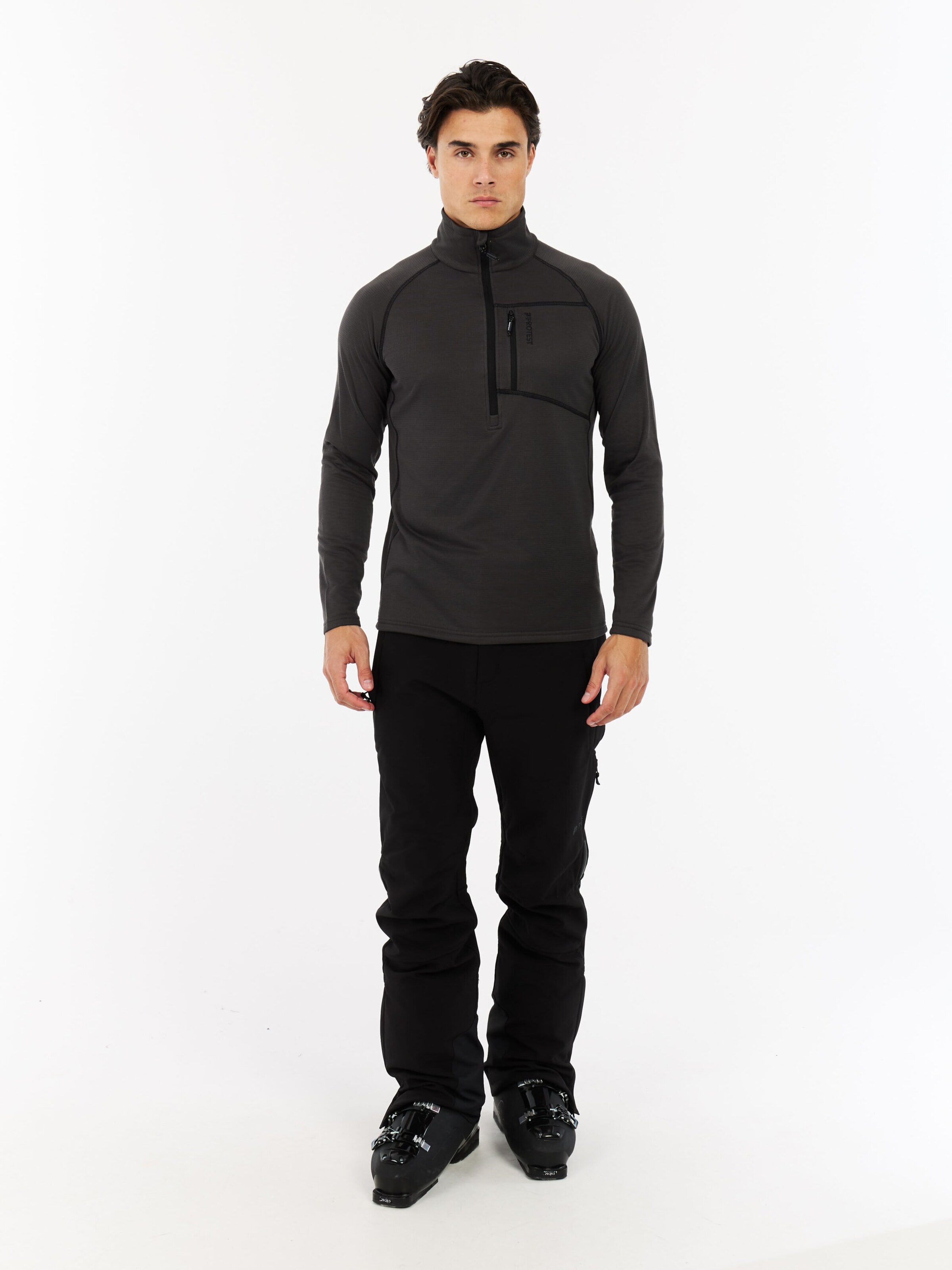Sweat de sport 'PRTRekody' PROTEST en gris : devant
