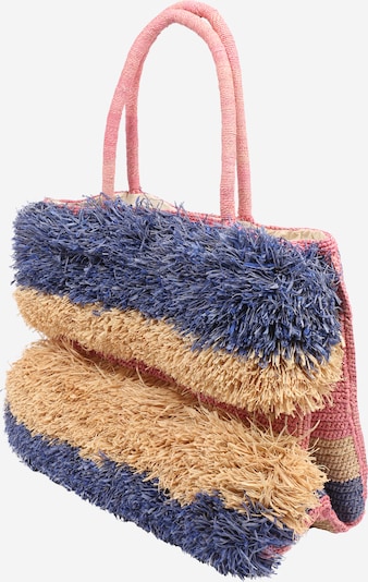 ROXY Плажна чанта 'STELLA' в цвят "пясък" / слива / светлорозово, Преглед на продукта