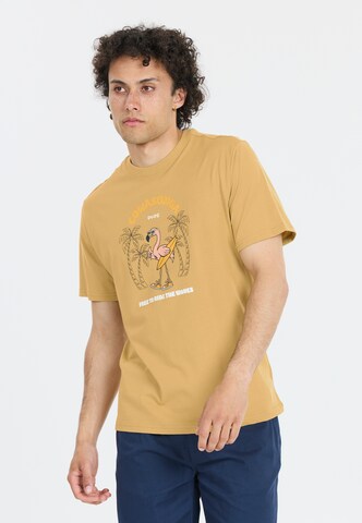 Cruz T-Shirt 'Ankara' in Braun: Vorderseite