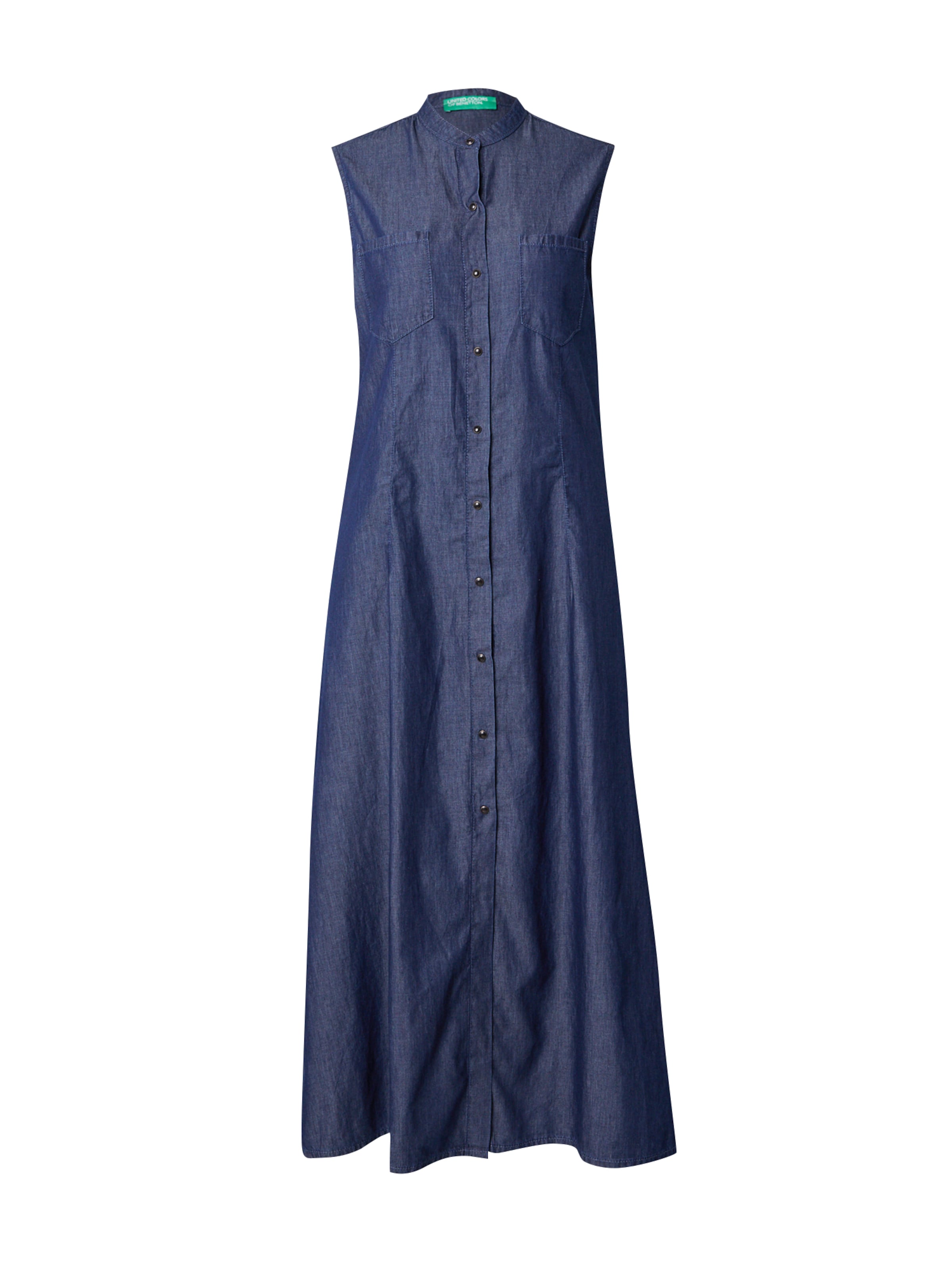 Robe-chemise UNITED COLORS OF BENETTON en bleu : devant