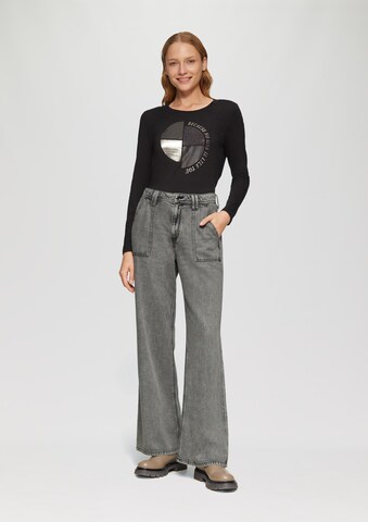 s.Oliver Wide leg Jeans 'Suri' in Grey