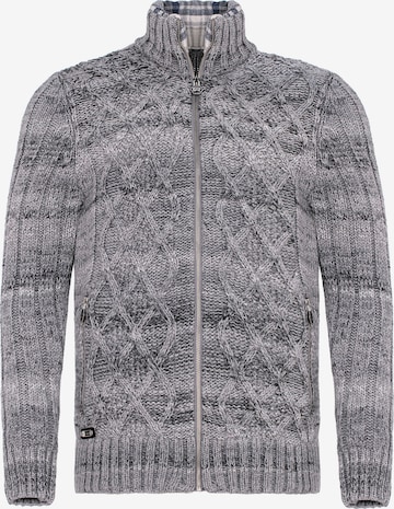 Redbridge Strickjacke 'Wichita Falls' in Grau: predná strana