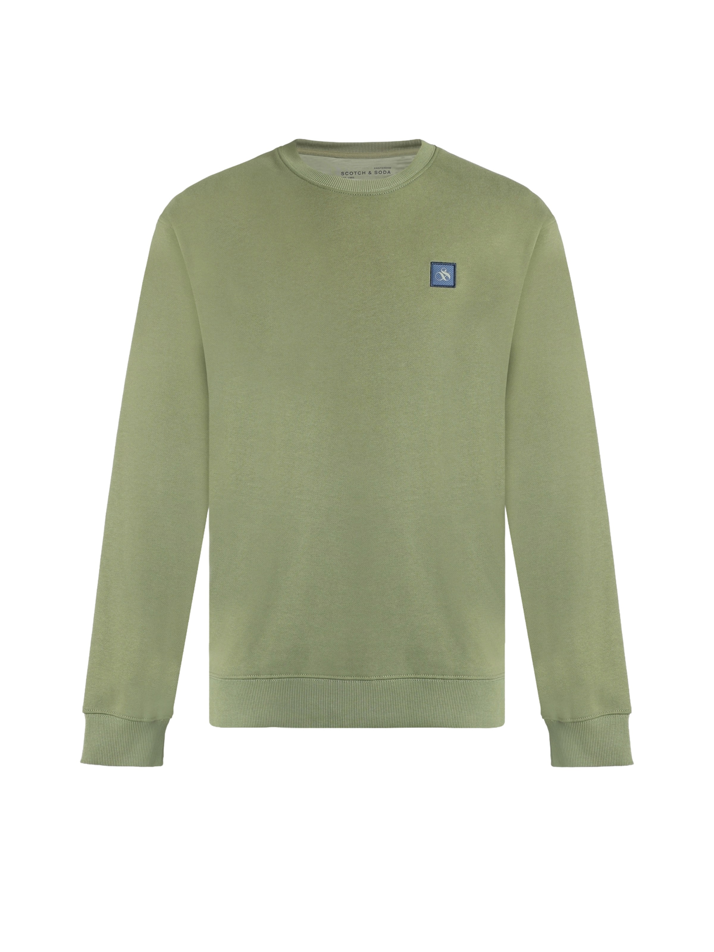 SCOTCH & SODA - Sudadera 'Seasonal Core' en verde: frente