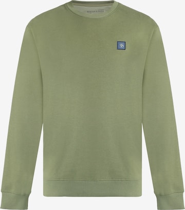 SCOTCH & SODA Collegepaita 'Seasonal Core' värissä vihreä: etupuoli