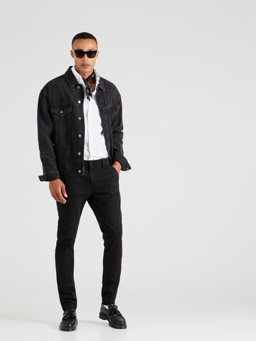 Slimfit Pantaloni chino 'Scanton' di Tommy Jeans in nero