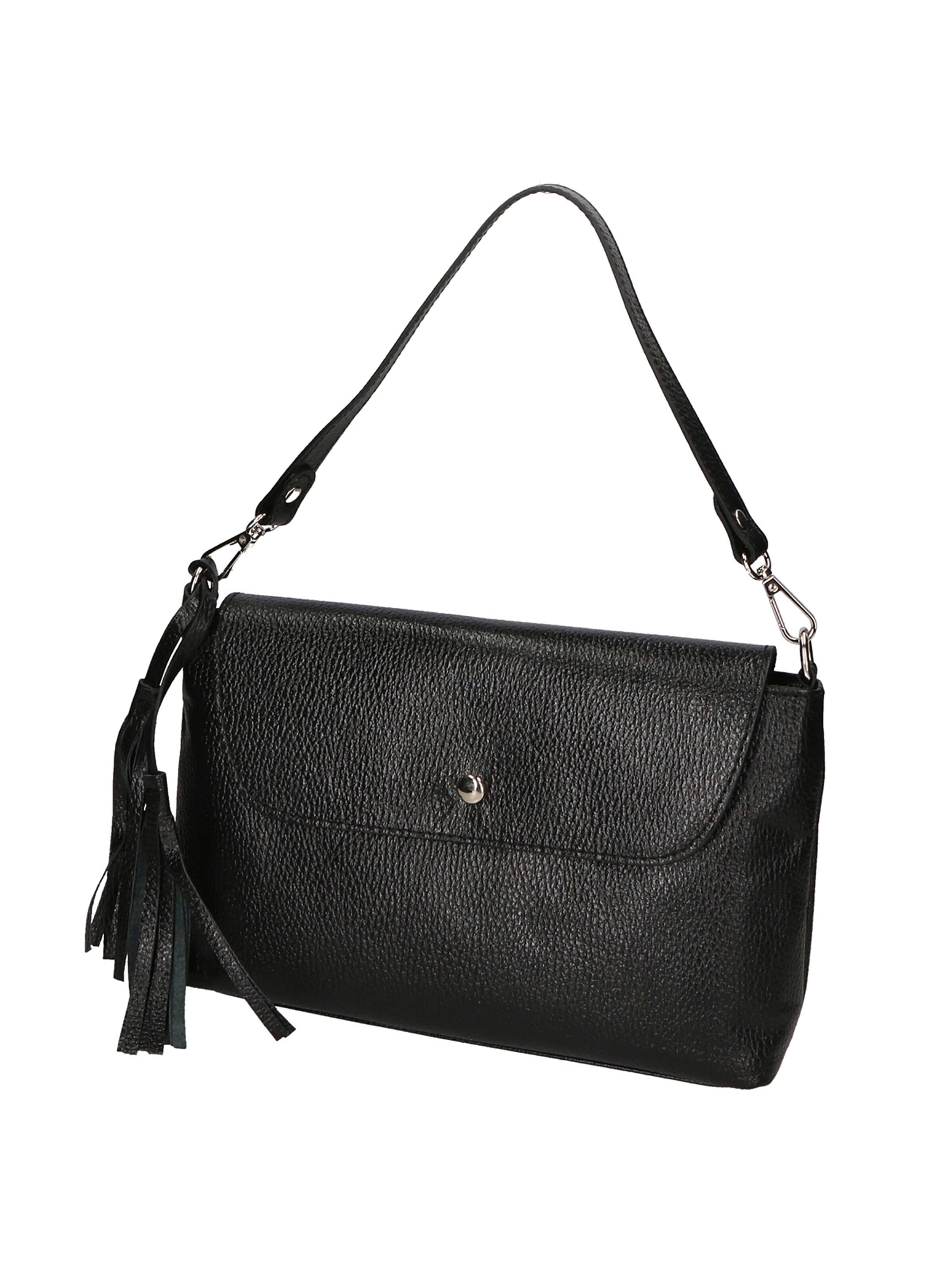 Pochette 'Pochette Donna Pelle Dollaro Laminato con Tracolla Rimovibile - Made in Italy' di Gave Lux in nero
