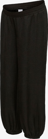 Effilé Pantalon MAMALICIOUS en noir : devant