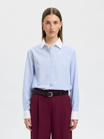 SELECTED Blouse 'SLFILINA' in Blue: front