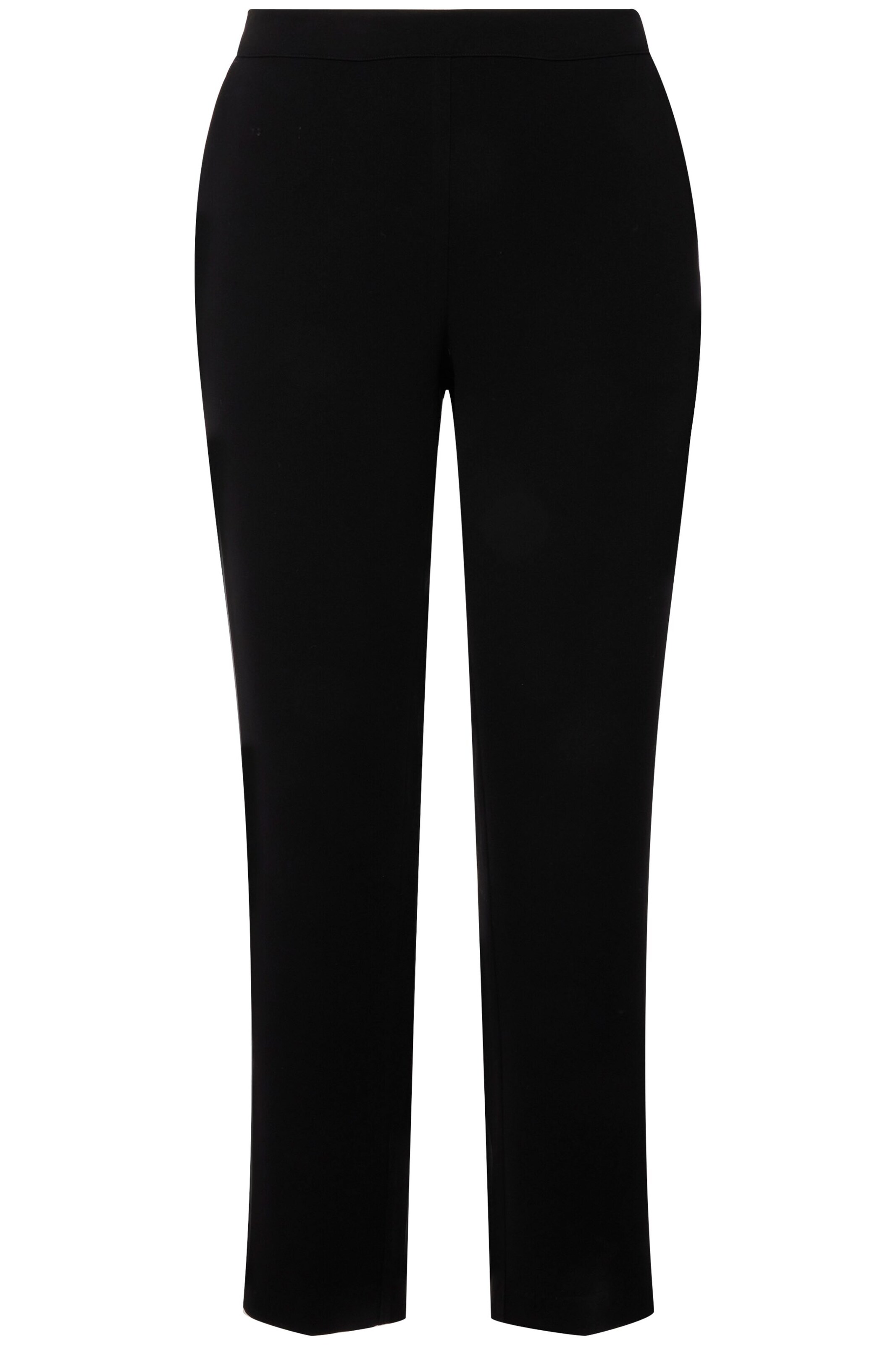Ulla Popken Regular Pants in Black: front