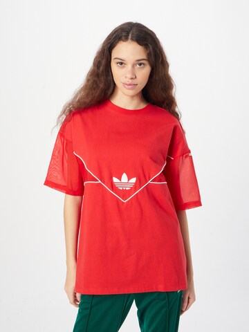 T-shirt ADIDAS ORIGINALS en rouge : devant