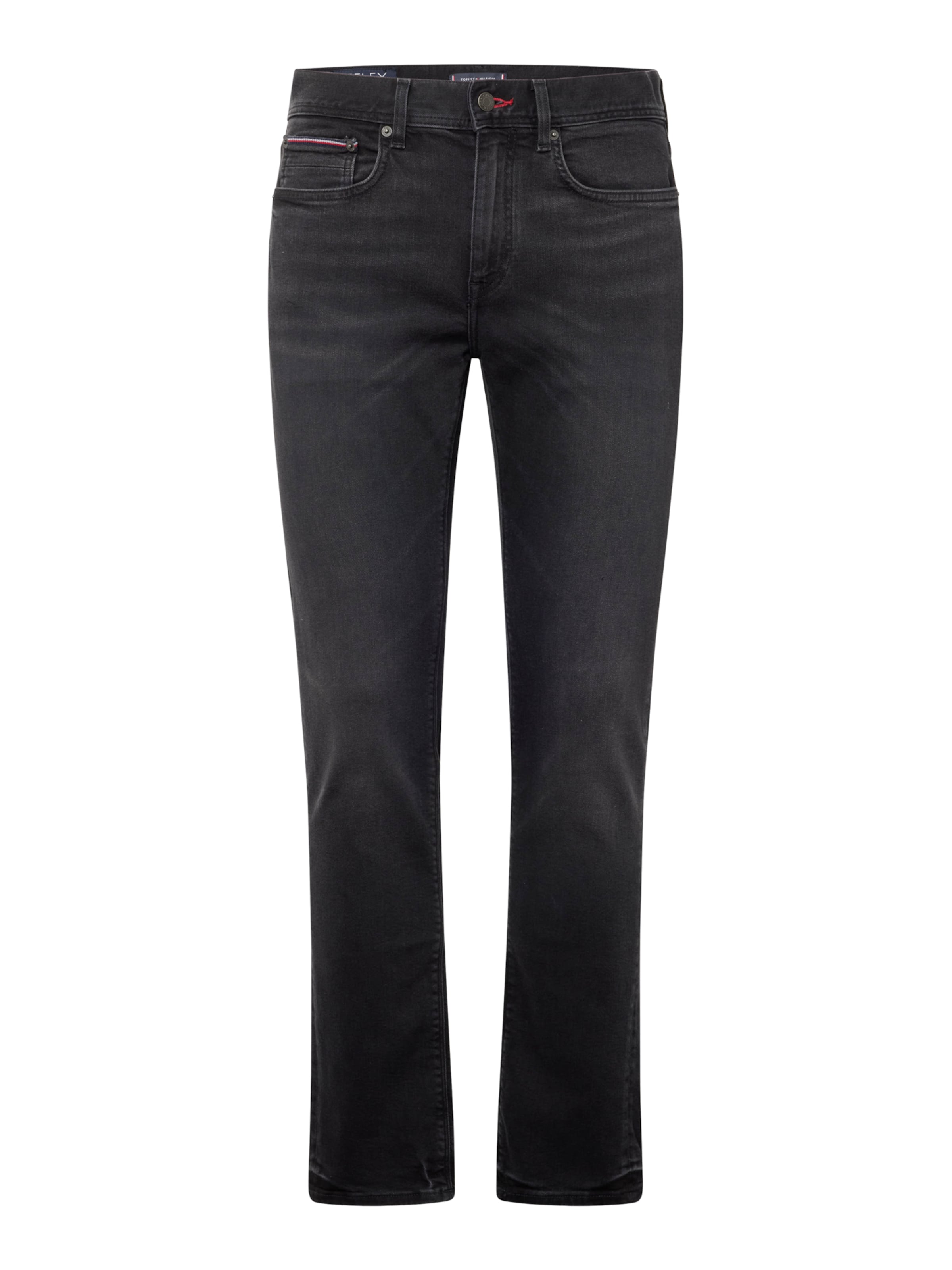 Coupe slim Jean TOMMY HILFIGER en noir : devant