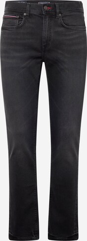 TOMMY HILFIGER Slimfit Jeans in Zwart: voorkant