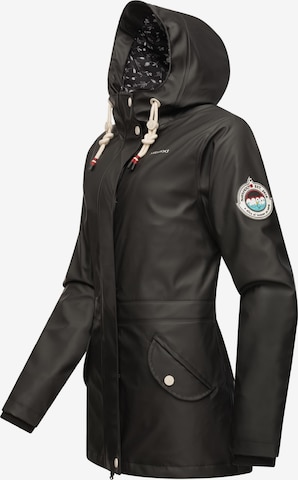 NAVAHOO Weatherproof jacket 'Ocean Heart' in Black