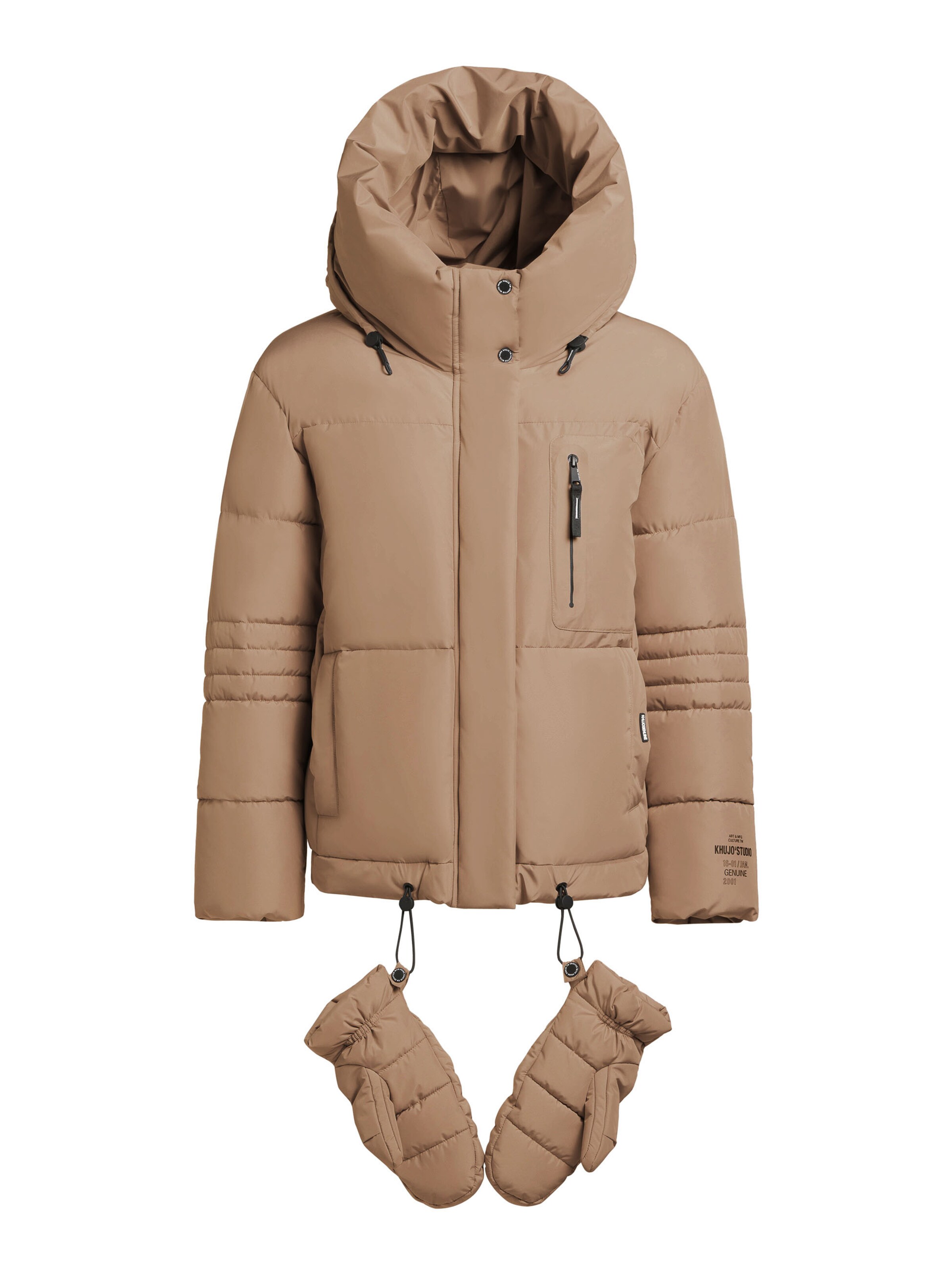khujo Зимняя куртка в Коричневый: спереди