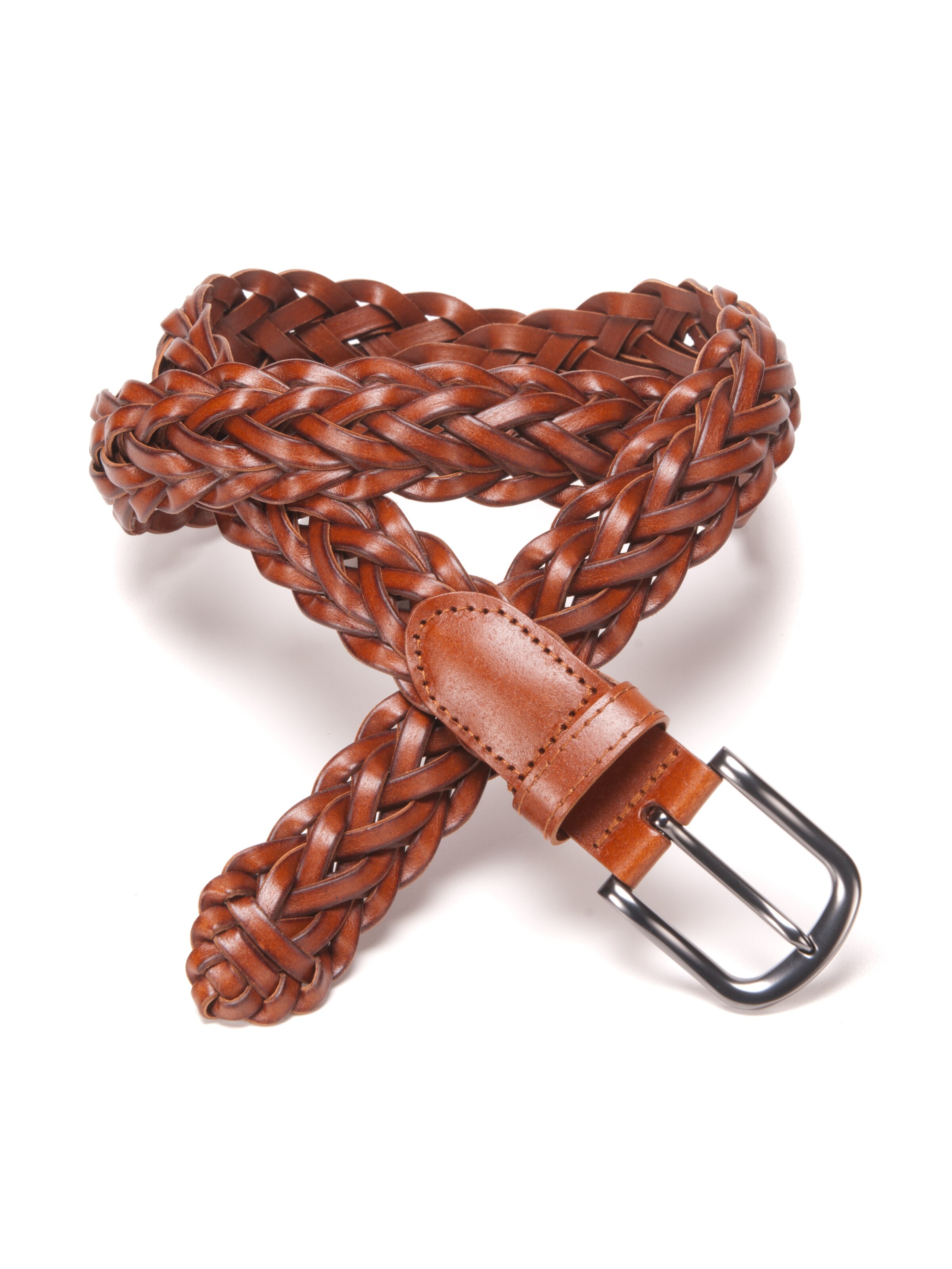 BA98 Flechtgürtel 'Cologne' in Braun
