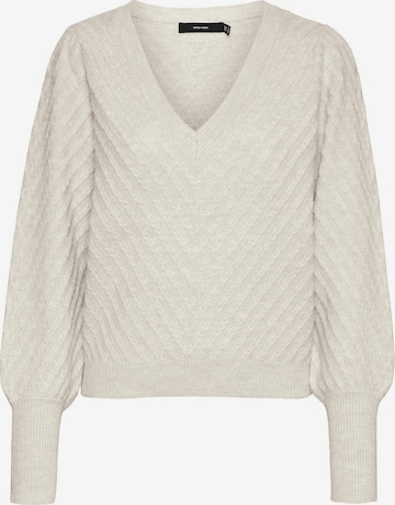 Vero Moda Curve Trui 'STINNA' in Grijs: voorkant