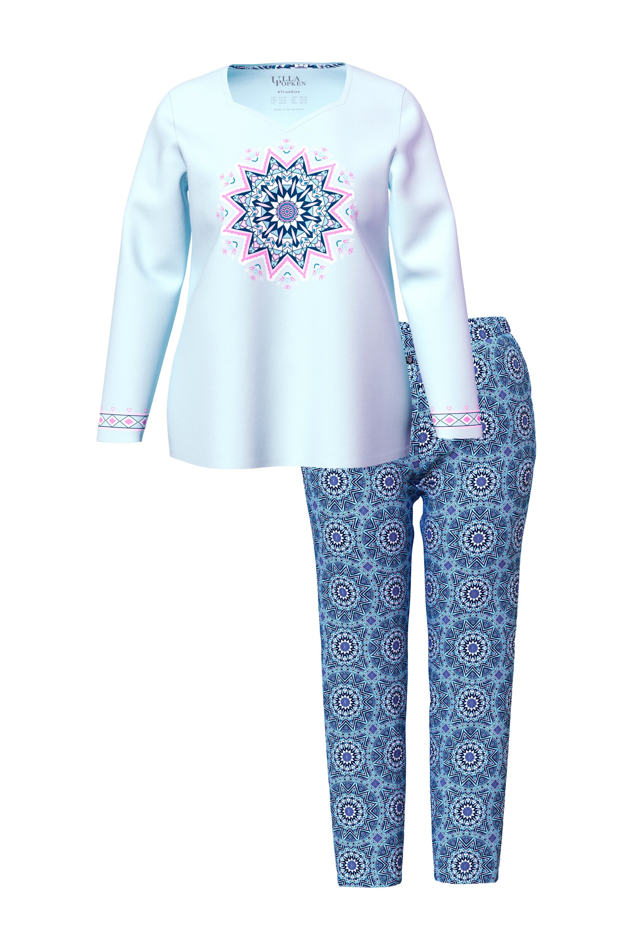 Ulla Popken Pajama in Mixed colours: front