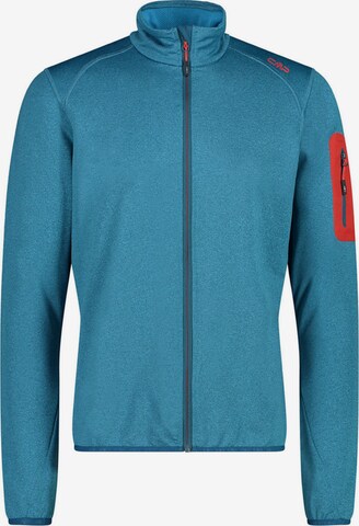 CMP Athletic Fleece Jacket 'Gridtech' in Blue: front