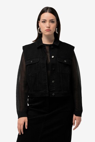 Ulla Popken Vest in Black: front