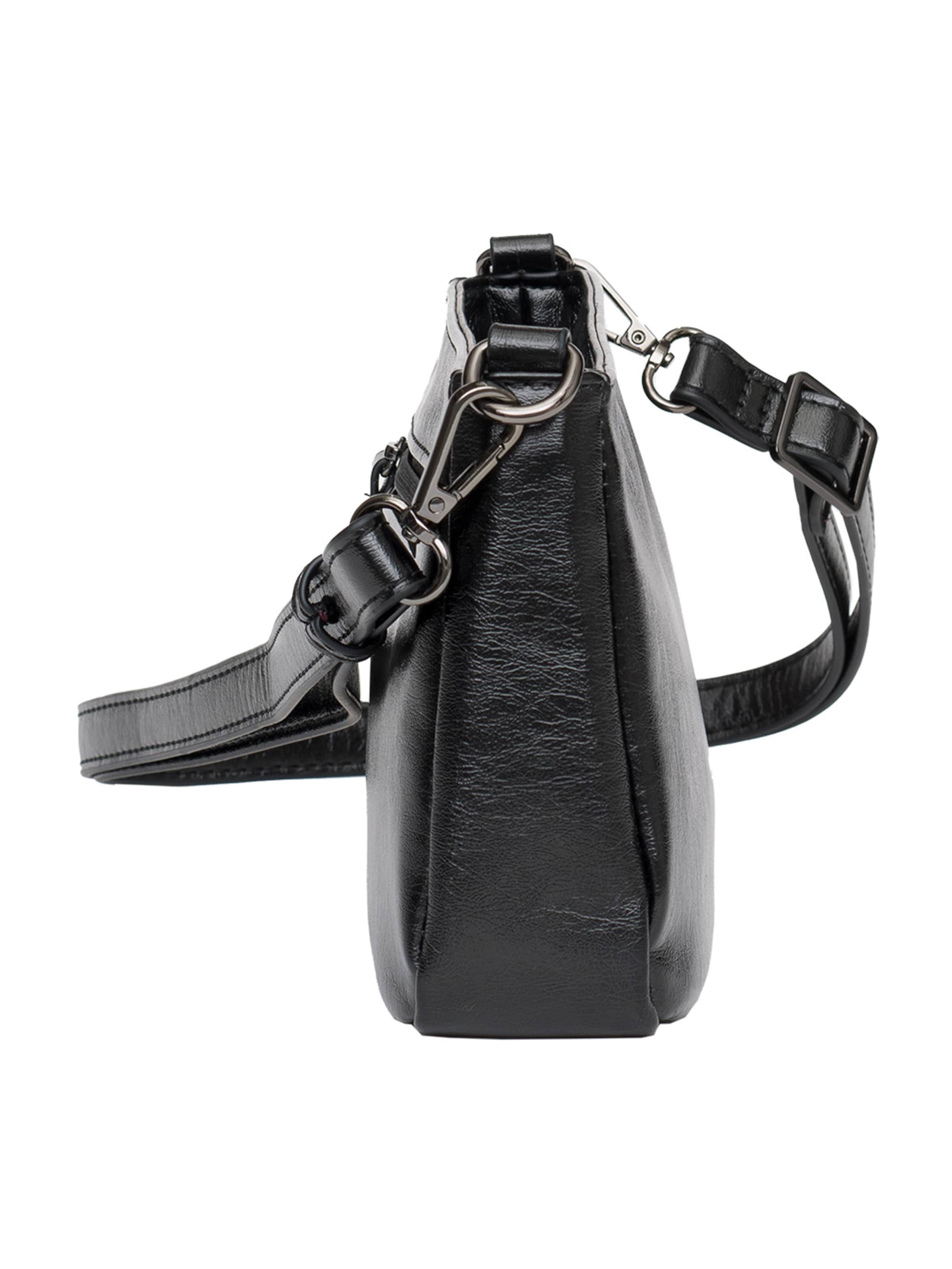 L.CREDI Tasche 'Pamela' in Schwarz