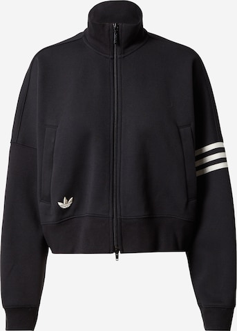 ADIDAS ORIGINALS - Sudadera con cremallera 'Adicolor Neuclassics' en negro: frente