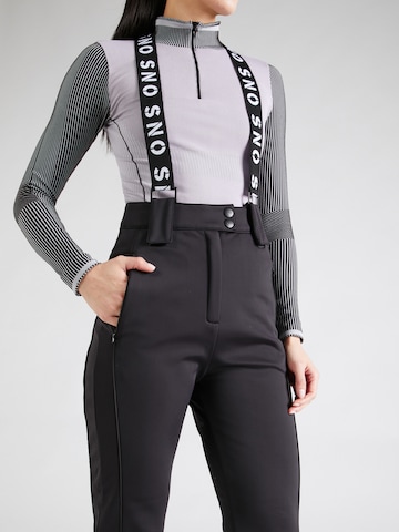 TOPSHOP Flared Sportbroek in Zwart