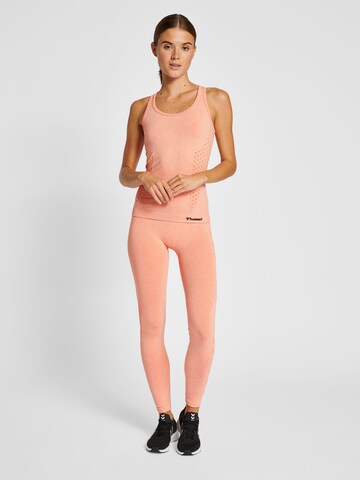 Hummel Skinny Sportbroek 'Ci' in Oranje