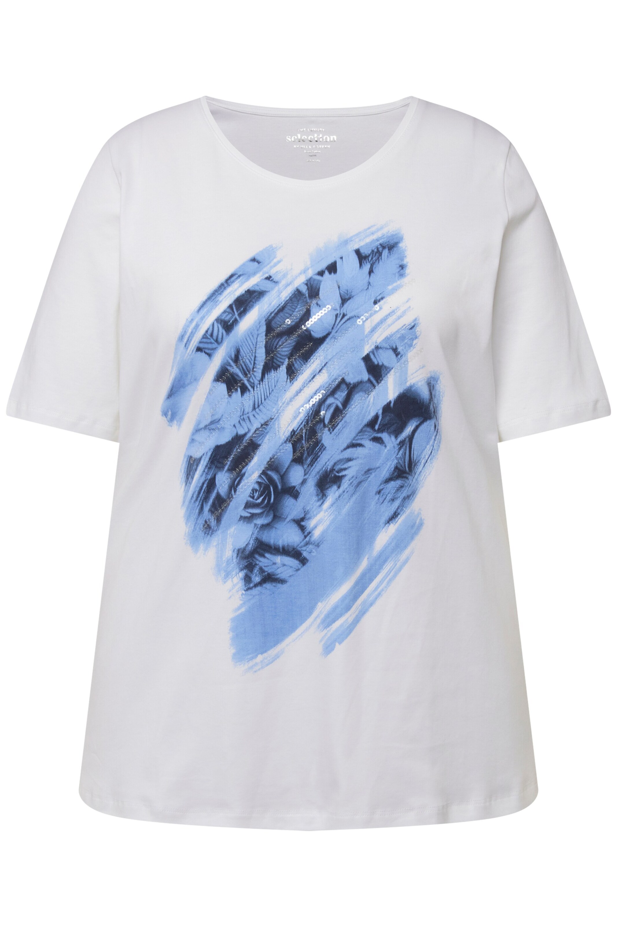 Ulla Popken Shirt in Wit: voorkant