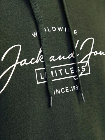 JACK & JONES Μπλούζα φούτερ 'JJFErris' σε πράσινο