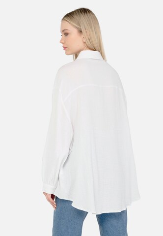 FRESHLIONS Regular fit Blouse 'Honari' in White