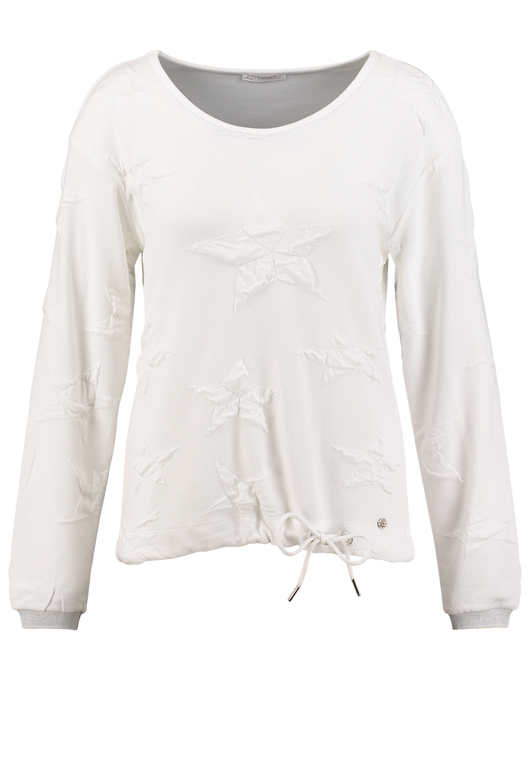 Key Largo Mikina 'Sky' - Biela: predná strana