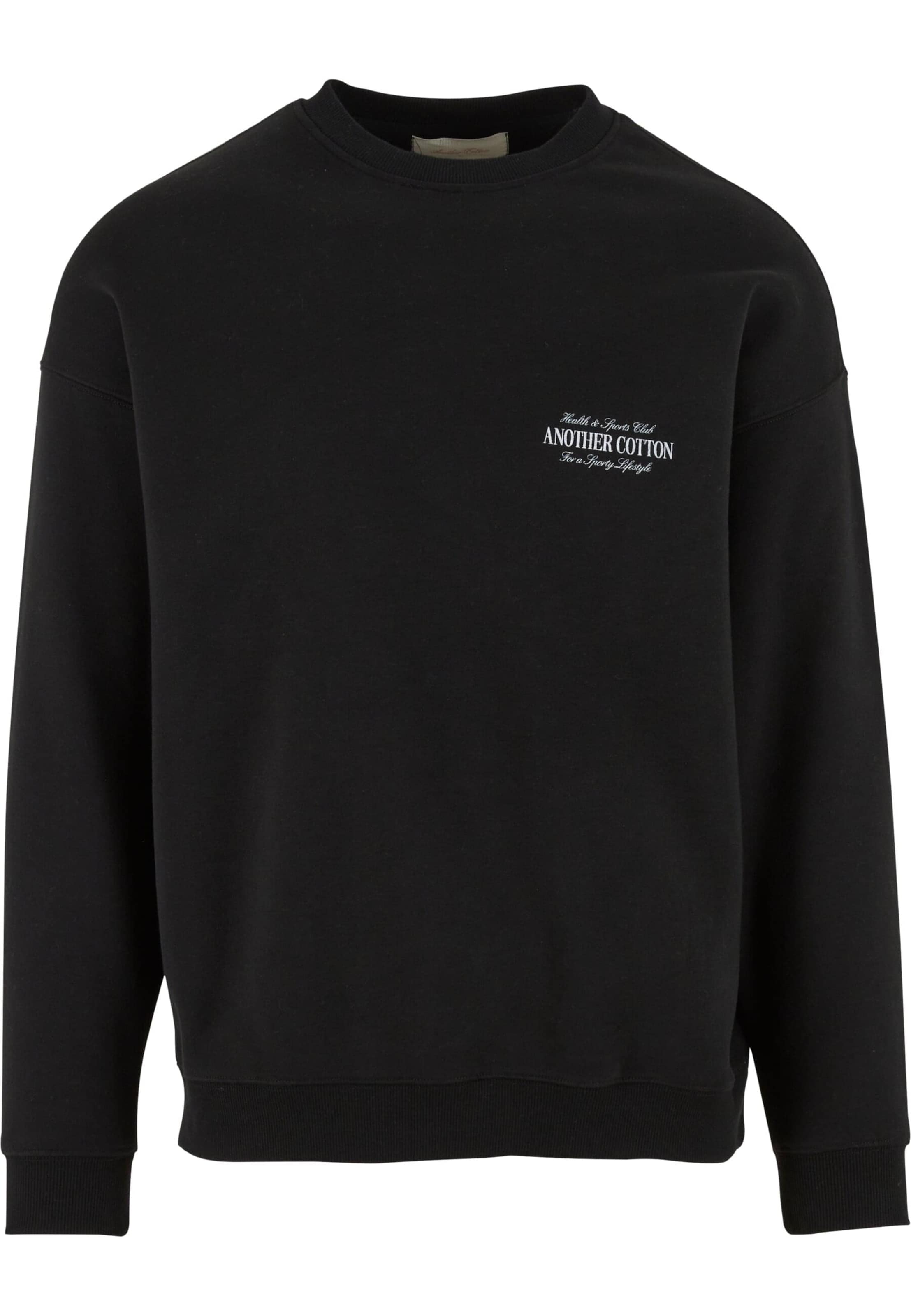 Another Cotton Lab - Sudadera 'Health and Sports Club' en negro: frente