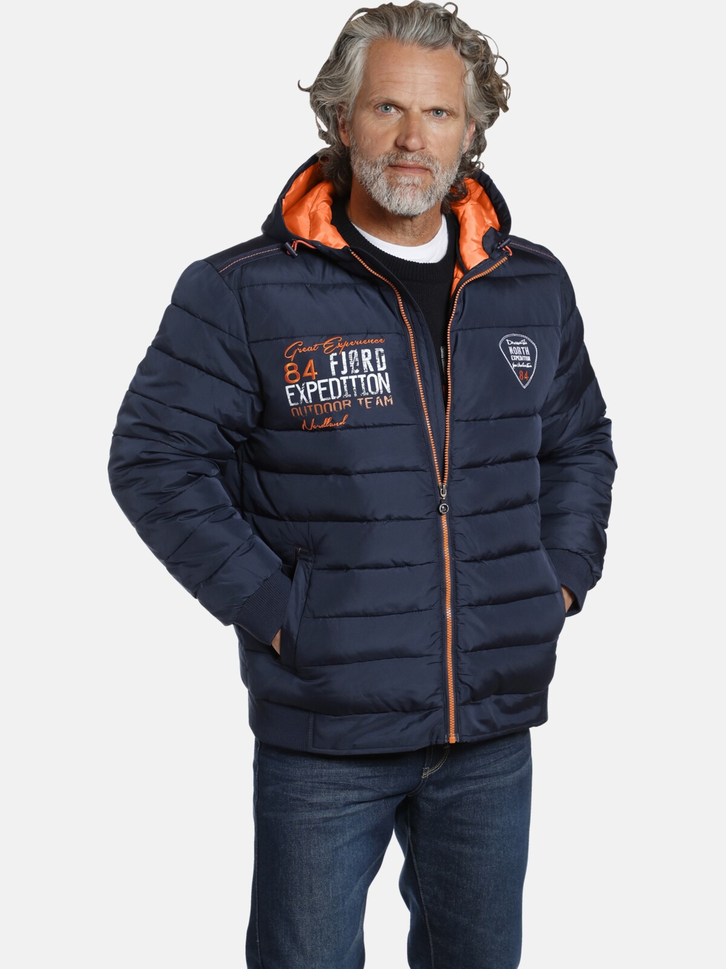 Männer Jacken Jan Vanderstorm Übergangsjacke 'Eggert' in Dunkelblau - MU29227 Männer Jacken Jan Vanderstorm Übergangsjacke 'Eggert' in Dunkelblau - MU29227