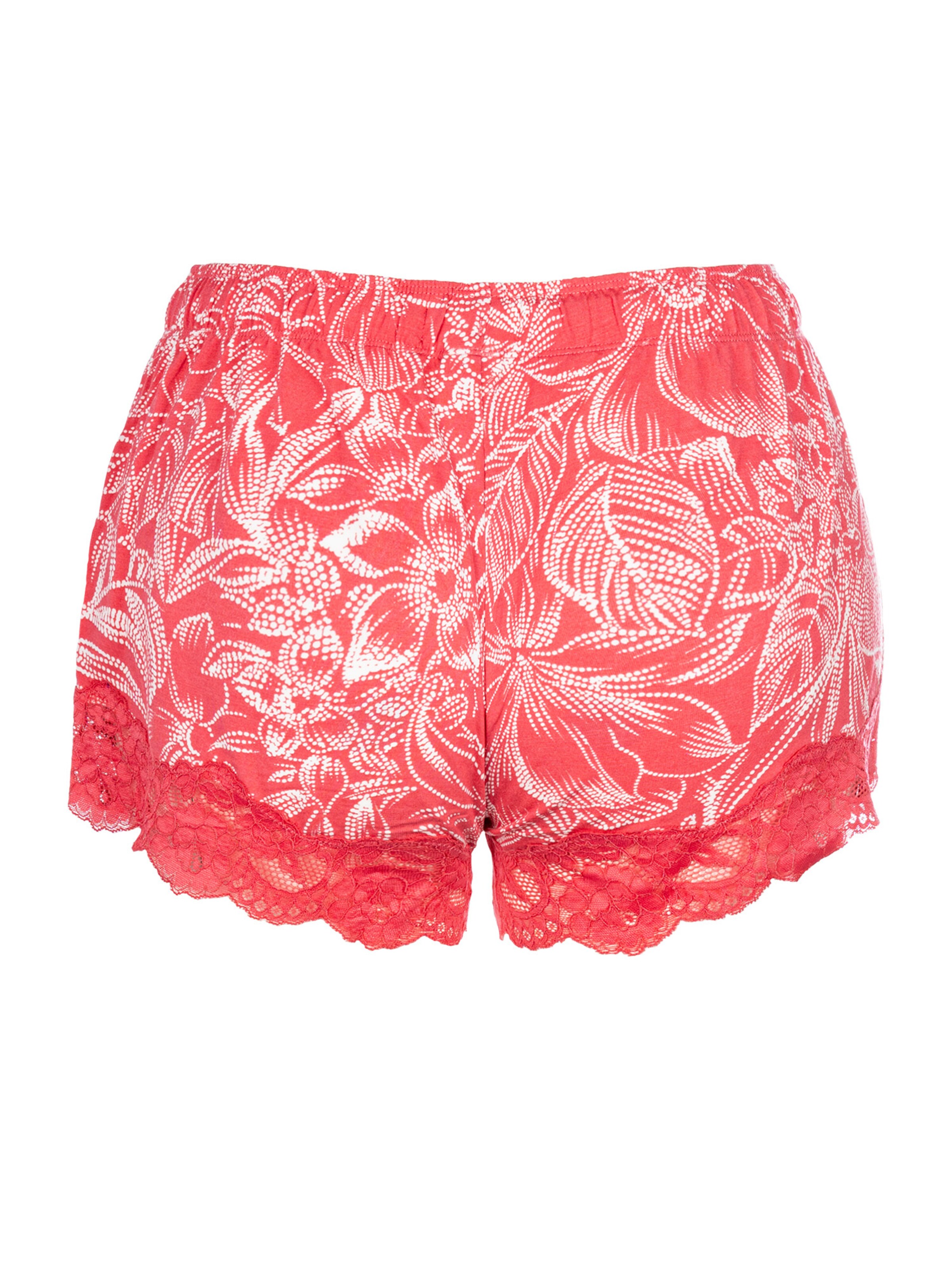 PJ Salvage Pyjamashorts 'Lazy Days' in Rot