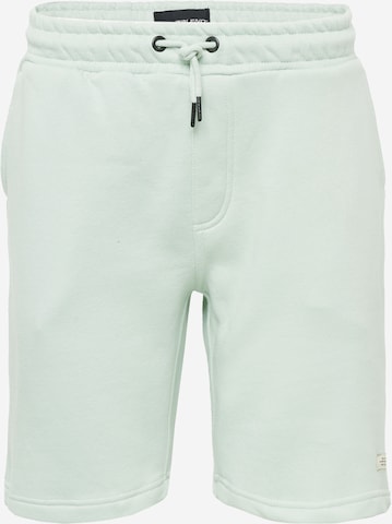 Regular Pantalon 'Downton' BLEND en vert : devant