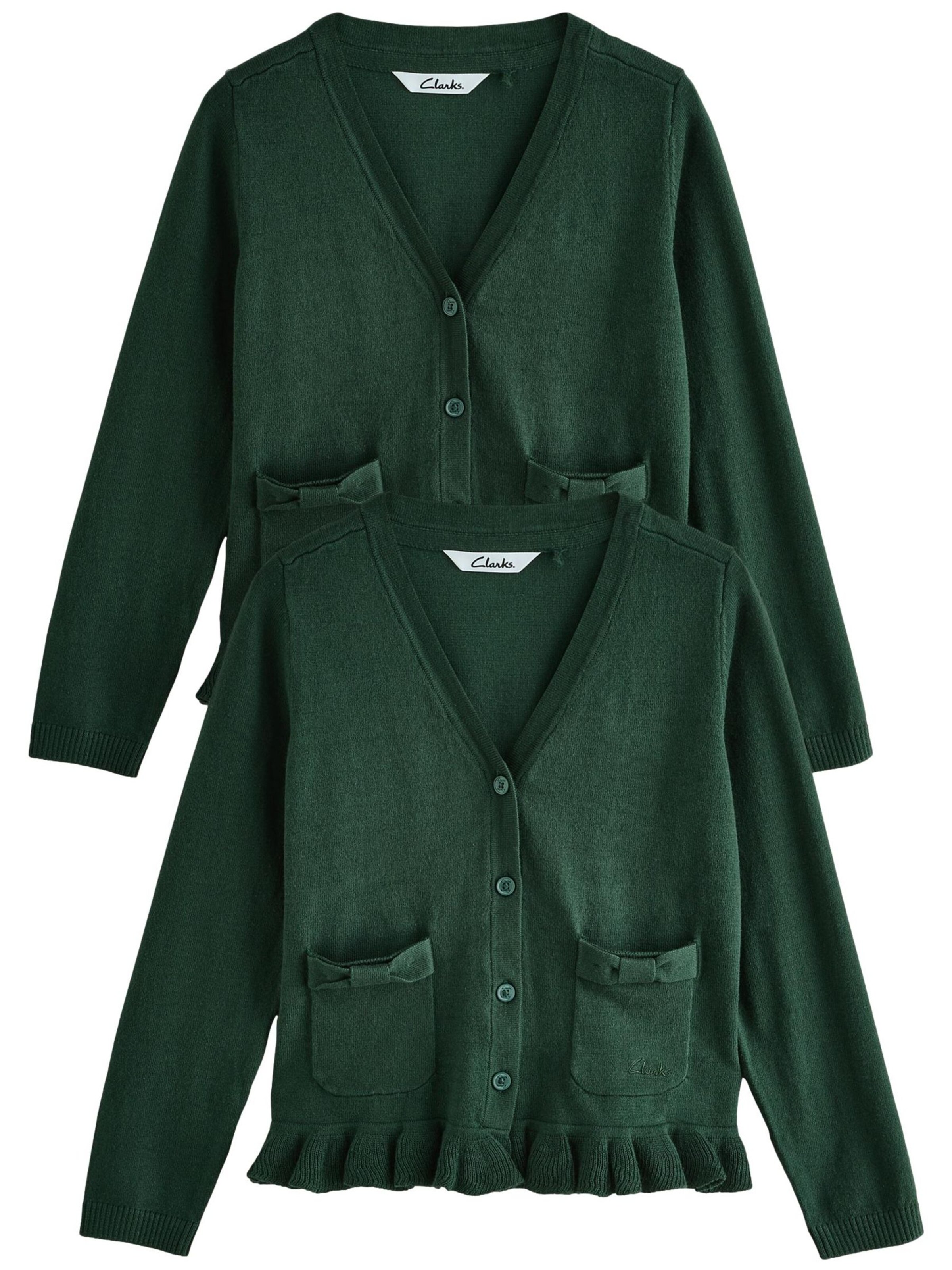 CLARKS Kampsun, värv roheline: eest vaates