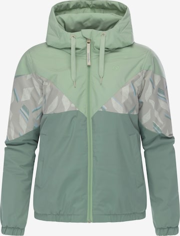 Veste fonctionnelle 'Rochele' Ragwear en vert : devant
