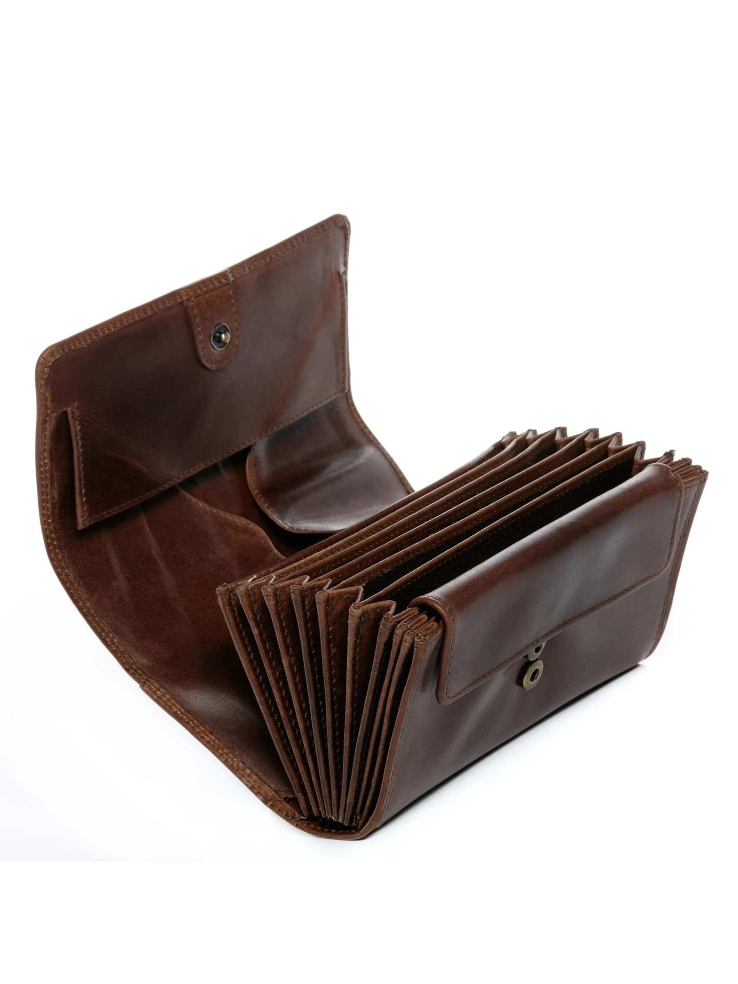 SID & VAIN Fanny Pack 'Kellner-Geldbörse & Holster ABERDEEN' in Brown