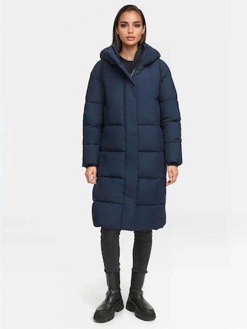 MARIKOO Winter Coat 'Tabiaa' in Blue: front