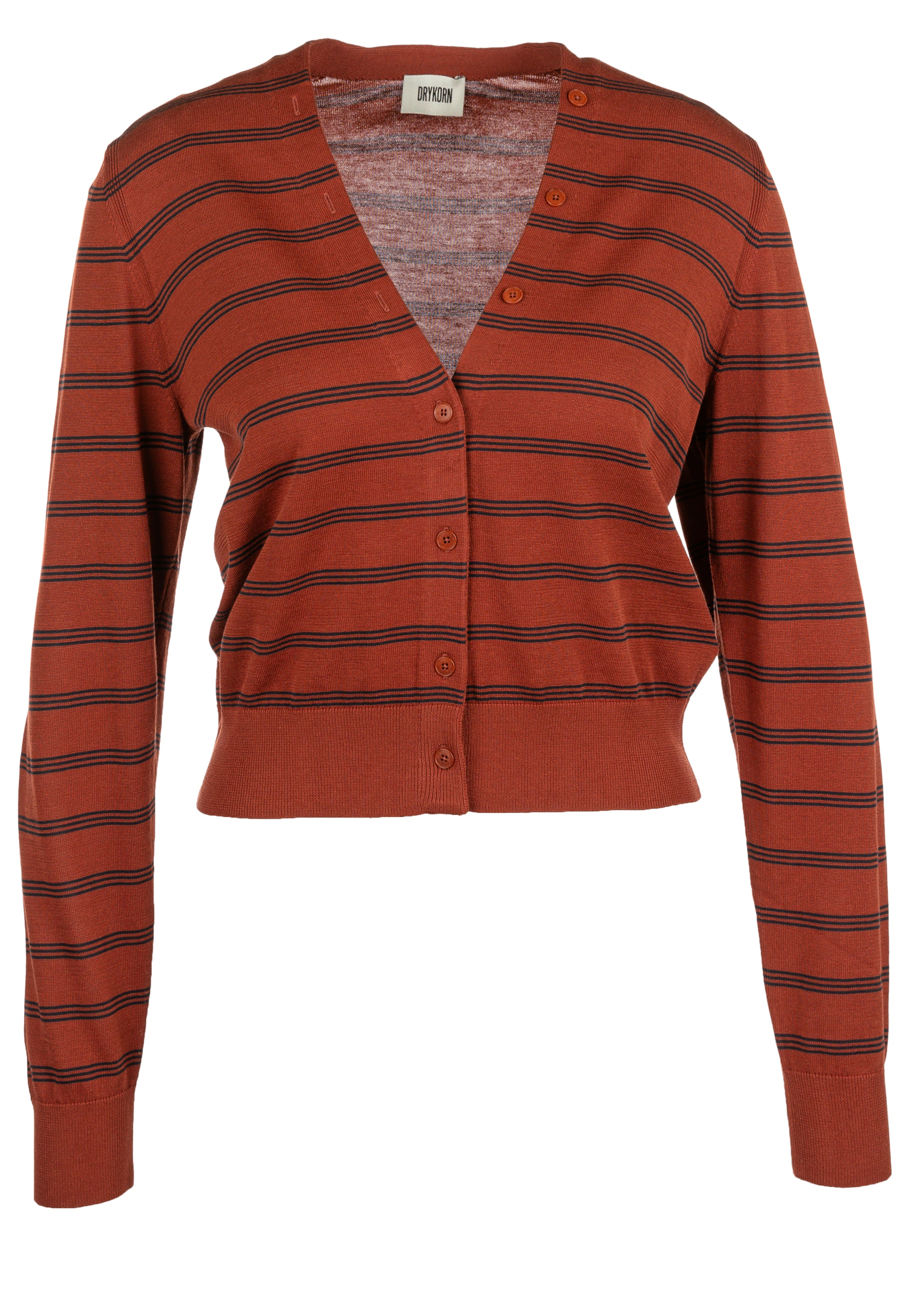 DRYKORN Knit Cardigan 'Roweya' in Red: front