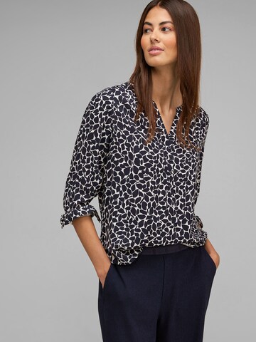 STREET ONE - Blusa 'Bamika' em azul: frente