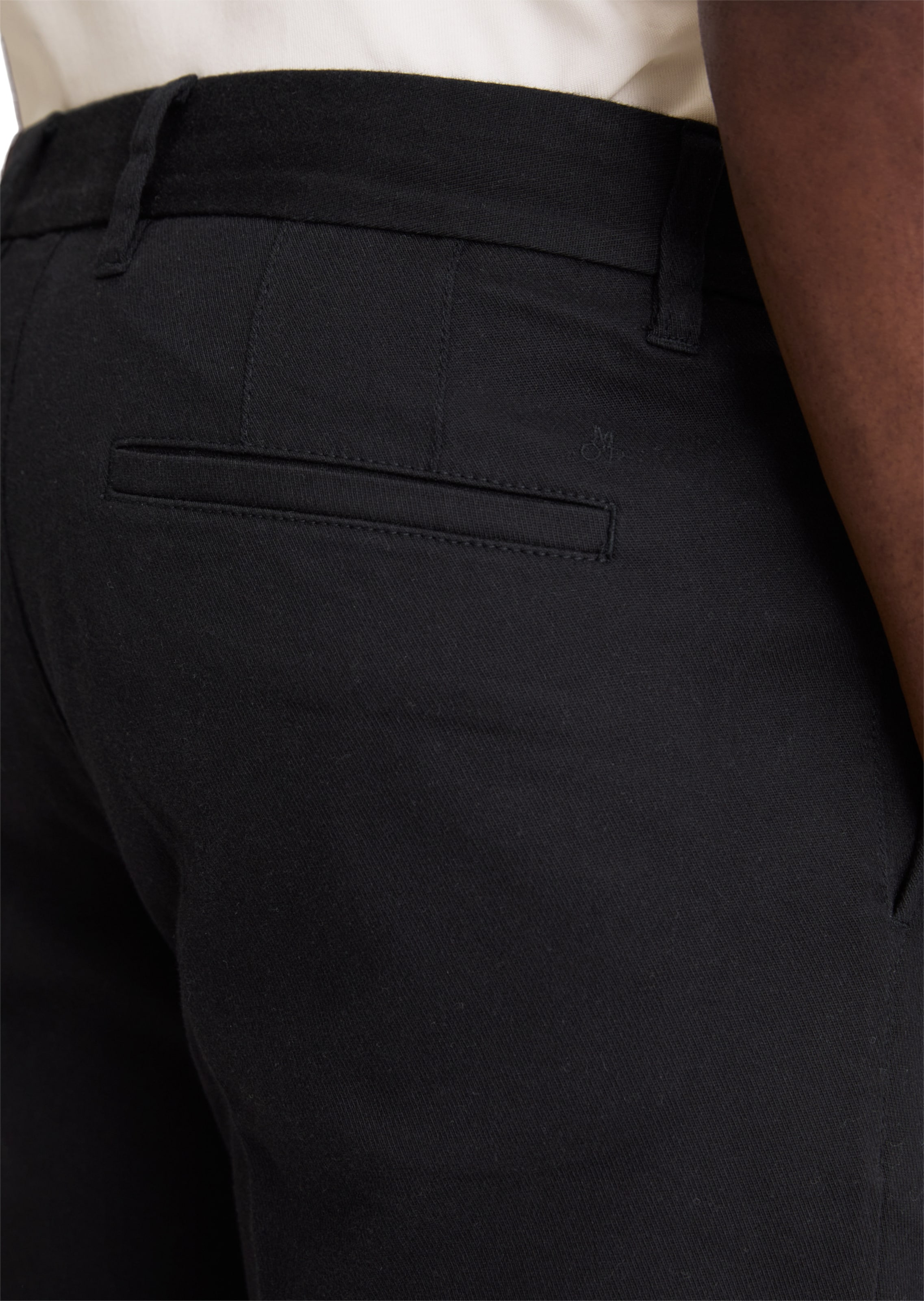 Marc O'Polo Regular Chinohose 'Osby' in Schwarz